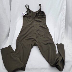 NWT Zella Wellness Athletic Leotard Olive green Onesie - M